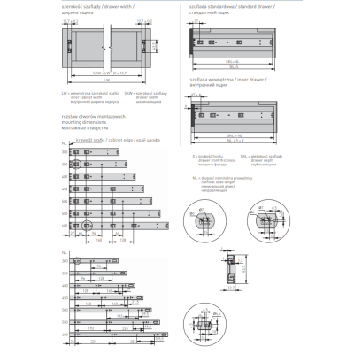 Направляюча кулькова GTV 550 VERSALITE LIGHT з доводчиком (1,2 мм)