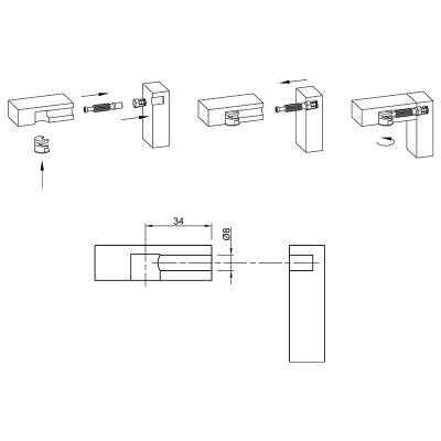 Дюбель Twister під мініфікс DU 644 HETTICH