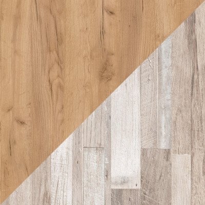 Стеновая панель K003 FP/K029 SU Дуб Крафт Золотой/Блоквуд Льняной (2-сторонняя) 4100х640х10 мм KRONOSPAN