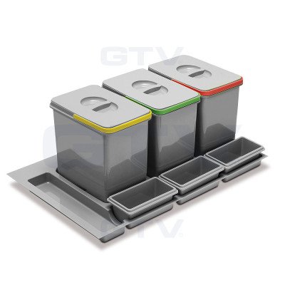  Сегрегатор GTV MULTINO 900 мм 3х15л + 3 емкости Графит