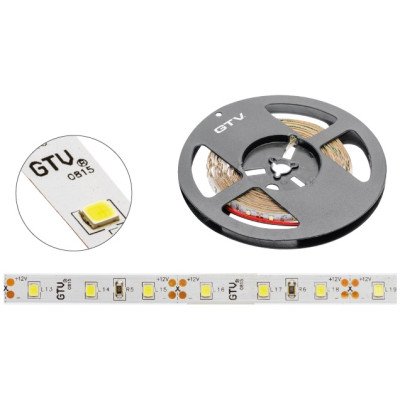 Стрічка світлодіодна GTV Flash 2835 60 діодів на 1 м 6W х/б бухта 50м