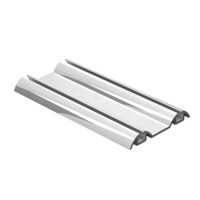 Профиль направляющая нижняя полированное покрытие серебро 5м