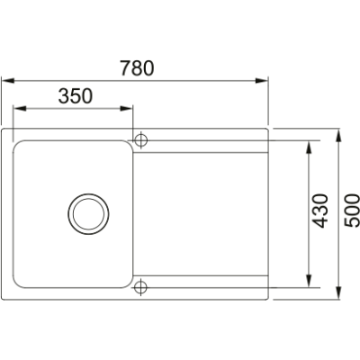 Мийка з сифоном Franke тектонайт OID 611-78 чорний (114.0498.031)