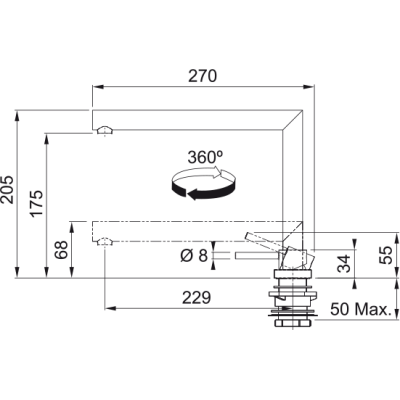 Змішувач Franke Active Window хром (115.0486.980)